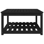 vidaXL Table de jardin noir 82 5x82 5x45 cm bois massif de pin