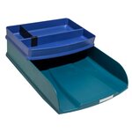 Corbeilles À Courrier Combo Styli Neo Deco - Bleu Canard - X 6 - Exacompta