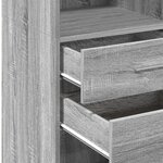 vidaXL Buffet haut sonoma gris 50x42 5x124 cm bois d'ingénierie