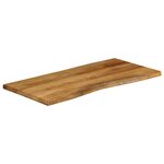 vidaXL Dessus de table 120x60x2 5 cm bord vivant bois massif manguier