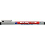 Feutre Non Permanent 151F Noir Pointe Fine 0 6 mm x 10 EDDING