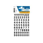 Planche d'étiquettes Chiffres 0-9 (H)10 mm Noir sur Film transparent HERMA