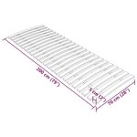 vidaXL Sommier à lattes avec 24 lattes 70x200 cm
