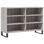 vidaXL Buffet sonoma gris 103 5x35x70 cm bois d'ingénierie