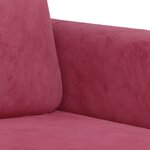 vidaXL Ensemble de canapés 2 Pièces rouge bordeaux velours