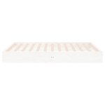 vidaXL Cadre de lit blanc bois massif 120x200 cm