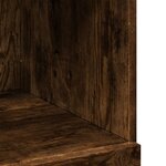 vidaXL Buffet haut chêne fumé 80x42 5x124 cm bois d'ingénierie