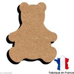 Ourson en bois MDF à décorer - 10 cm