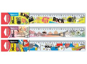 Règle plate TATOO Plastique 30 cm MAPED