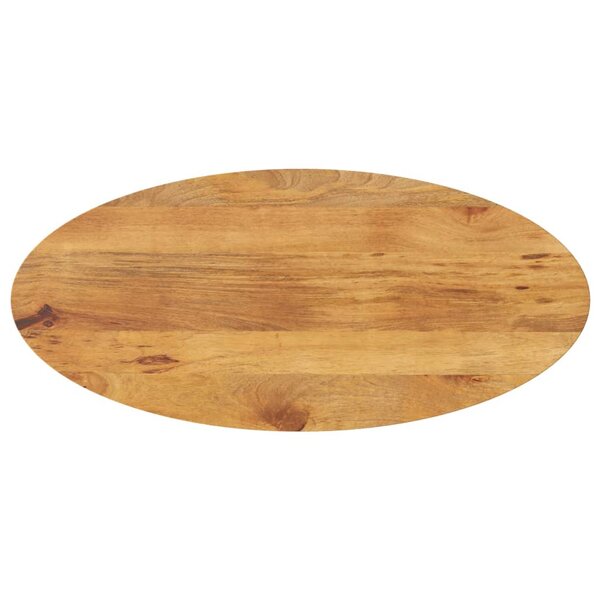 vidaXL Dessus de table 100x50x2 5 cm ovale bois massif de manguier