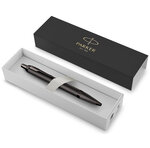 Stylo bille Parker IM Monochrome  Gris acier  encre bleue  Coffret cadeau