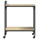 vidaXL Chariot de cuisine chêne sonoma 60 5x31x72 5 cm bois ingénierie