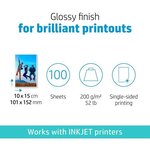 Papier photo brillant a4 blanc 200g everyday pour jet d'encre - boîte de 100 feuilles (paquet 100 feuilles)