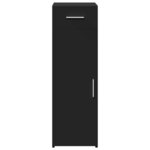 vidaXL Buffet noir 30x42 5x93 cm bois d'ingénierie