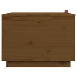 vidaXL Boîtes de rangement avec couvercles 3 Pièces Marron miel