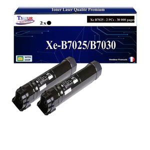 T3AZUR -2x Toners compatibles avec Xerox VersaLink B7025 B7030 B7035 (106R003393/106R003394) - Noir