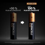 Duracell - NOUVEAU Piles alcalines AAA Plus, 1.5 V LR03 MN2400, paquet de 24