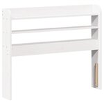 vidaXL Cadre de lit sans matelas blanc 90x200 cm bois de pin massif