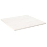 vidaXL Dessus de table blanc 90x90x2 5 cm bois de pin massif