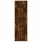 vidaXL Armoire de rangement chêne fumé 70x42 5x225cm bois d'ingénierie