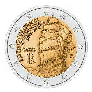 2 euros commémorative Italie 2025 - Amerigo Vespucci.
