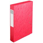 Boite De Classement Cartobox Dos 60mm Carte Lustrée - A4 - Rouge - X 10 - Exacompta