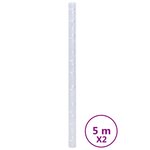 vidaXL Films pour fenêtre 2 Pièces dépoli motif de bambou PVC