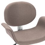 vidaXL Chaise pivotante de bureau Taupe Tissu