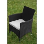 vidaXL Ensemble à manger d'extérieur 5Pièces avec coussins Résine tressée