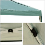 Tonnelle barnum de jardin pliant anti-UV + sac de transport acier Oxford 3 x 3 x 2 55 m vert