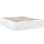vidaXL Cadre de lit blanc 180x200 cm bois d'ingénierie