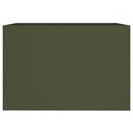 vidaXL Jardinière vert olive 62x47x46 cm acier laminé à froid