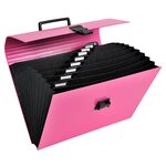 Trieur Valisette Avec Poignée 12 Compartiments Iderama - A4 - Couleurs Assorties - X 4 - Exacompta
