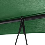 vidaXL Balancelle de jardin avec auvent vert acier
