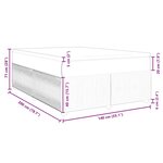 vidaXL Sommier à lattes de lit avec matelas Bleu 140x200 cm Tissu