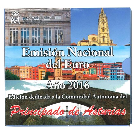 Coffret série euro BU Espagne 2016 - Asturies