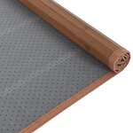 vidaXL Tapis rectangulaire marron 80x100 cm bambou