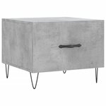 vidaXL Tables basses 2 Pièces gris béton 50x50x40 cm bois d'ingénierie