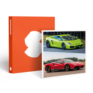 SMARTBOX - Coffret Cadeau Stage de pilotage multivolant : 2 tours en Lamborghini Gallardo et 2 tours en Ferrari 488 sur le circuit de La Ferté-Gaucher - Sport & Aventure