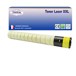 Toner compatible avec ricoh aficio mpc305 mpc305sp mpc305spf remplace ricoh 842080/841597/mpc305e - jaune - 4 000 pages - t3azur