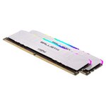 BALLISTIX - Mémoire PC RAM RGB - 16Go (2x8Go) - 3200MHz - DDR4 - CAS 16 - Blanc (BL2K8G32C16U4WL)