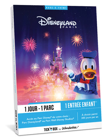Coffret cadeau - TICKETBOX - Disneyland Paris 1 Jour / 1 Parc - 1 Enfant
