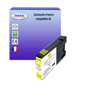Cartouche compatible avec Canon Maxify MB2050, MB2150, MB2155, MB2350, MB2750, MB2755 remplace Canon PGI-1500 XL Jaune - T3AZUR