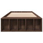 vidaXL Cadre de lit chêne marron 75x190 cm bois d'ingénierie