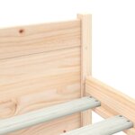 vidaXL Cadre de lit bois massif 120x190 cm petit double