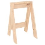 vidaXL Tabourets lot de 2 40x40x60 cm bois massif de pin