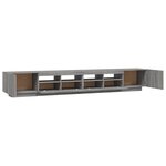 vidaXL Ensemble de meubles TV avec lumières LED 3 Pièces Sonoma gris