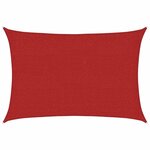 vidaXL Voile d'ombrage 160 g/m² Rouge 2x3 m PEHD