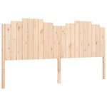 vidaXL Cadre de lit avec tête de lit 200x200 cm bois massif