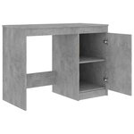 vidaXL Bureau Gris béton 140x50x76 cm Bois d’ingénierie